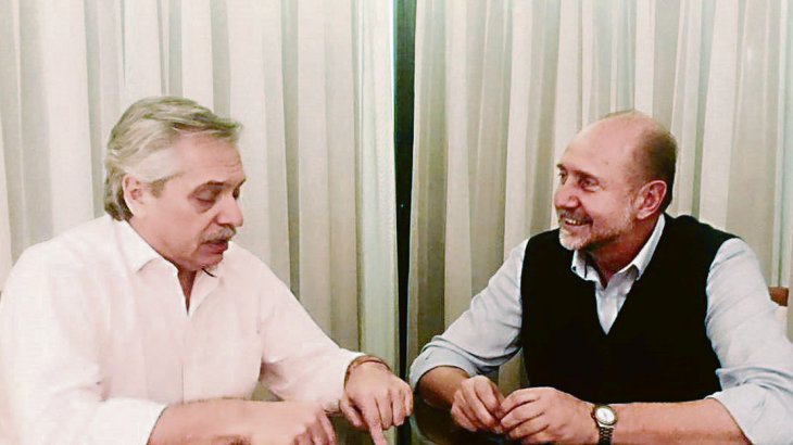 Alberto Fernández llega a Santa Fe para firmar un compromiso electoral Alberto Fernández llega a Santa Fe para firmar un compromiso electoral