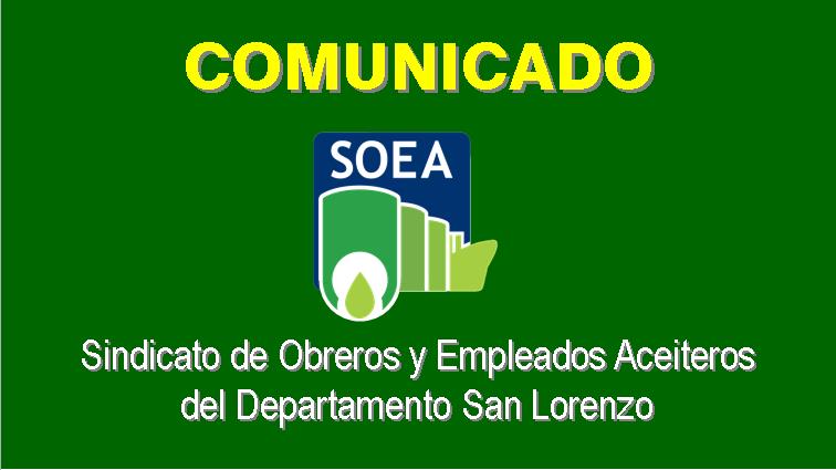 #Coronavirus: Comunicado del SOEA sobre Trabajadores Exceptuados del Aislamiento que deben continuar en sus puestos #Coronavirus: Comunicado del SOEA sobre Trabajadores Exceptuados del Aislamiento que deben continuar en sus puestos