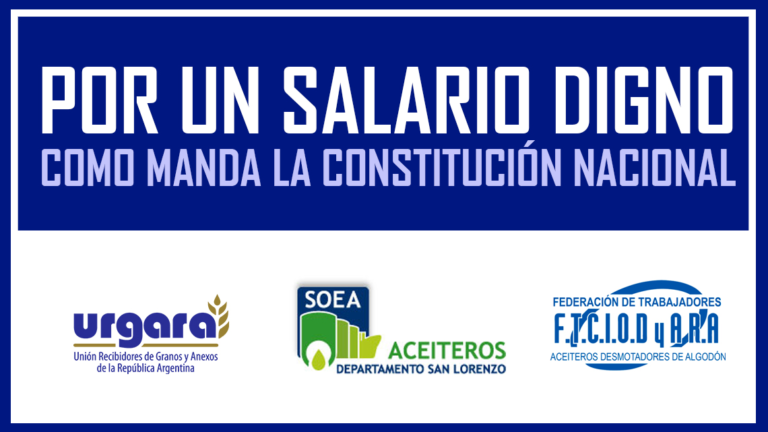 Comunicado conjunto de SOEA, URGARA y FTCIODyARA ante la instransigencia y falsedades patronales Comunicado conjunto de SOEA, URGARA y FTCIODyARA ante la instransigencia y falsedades patronales